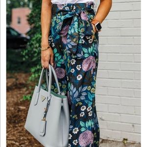 J. Crew x Abigail Borg silk printed pants BNWT!